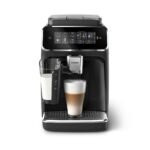 Philips 3300 Series Fully Automatic Coffee Machine - 6 Drinks, Modern Colour Touch Screen Display, LatteGo Milk System, SilentBrew, 100% Ceramic Grinder, AquaClean Filter, Black Chrome (EP3347/90)