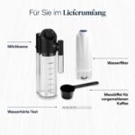 De’Longhi Magnifica Evo Next - Perfetto Kaffeevollautomat mit LatteCrema-Milchaufschäumer, 13 One-Touch-Getränke, Coffee- und Cappuccino Kaffeemaschine, farbiges Touch-Display, Titan (ECAM312.80.SB)