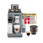De’Longhi Rivelia - Perfetto Kaffeevollautomat mit LatteCrema-Milchaufschäumer, 16 One-Touch-Getränke, farbiges Touch-Display, austauschbare Bohnenbehälter, Weiß (EXAM440.55.W)