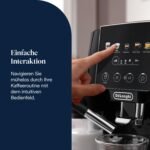 De’Longhi Magnifica Start - Perfetto Kaffeevollautomat mit LatteCrema-Milchaufschäumer, 4 One-Touch-Getränke, Cappuccino, Espresso Kaffeemaschine, Soft-Touch-Bedienfeld, Schwarz (ECAM220.91.B)