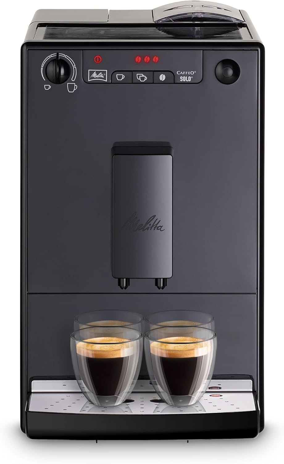 61EZidXtgML._AC_SL1500 Melitta Caffeo Solo E950 slim fully automatic coffee machine with pre-brewing function 15 bar LED display height-adjustable coffee spout removable brewing unit