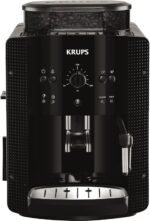 Krups EA8108 fully automatic coffee machine (automatic cleaning, 2-cup function, milk system with CappucinoPlus nozzle, 15 bar, coffee machine, espresso, coffee machine) black
