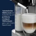 De’Longhi Magnifica Evo Next - Perfetto Kaffeevollautomat mit LatteCrema-Milchaufschäumer, 13 One-Touch-Getränke, Coffee- und Cappuccino Kaffeemaschine, farbiges Touch-Display, Titan (ECAM312.80.SB)