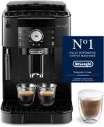 De’Longhi Magnifica S - Perfetto Kaffeevollautomat mit klassischem Milchaufschäumer, Espresso- und Cappuccino Kaffeemaschine, Bedienfeld mit Tasten, Schwarz (ECAM11.112.B)