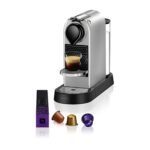Nespresso Krups XN761B Citiz&Milk Kaffeekapselmaschine | automatischen Standby-Modus | 1260W | Wassertankkapazität: 1L | Pumpendruck: 19 Bar | silber