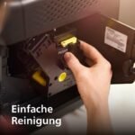 Philips 2200 Series Kaffeevollautomat - 2 Kaffeespezialitäten, Touch-Display, klassischer Milchaufschäumer, Keramikmahlwerk, Mattschwarz (EP2220/10)
