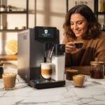 Cecotec Espresso Machine Super Automatic Cremmaet Latte Item 1500 W, 19 Bar, Thermoblock, 6 Drinks, 150 g Coffee Container, Cone Grinder, Automatic Cleaning, 1.1 L Water and 400 ml Milk Container