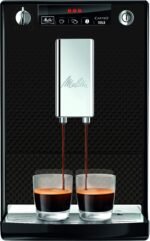 Melitta Caffeo Solo E950 slim fully automatic coffee machine with pre-brewing function 15 bar LED display height-adjustable coffee spout removable brewing unit