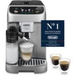De’Longhi Magnifica Evo Next - Perfetto Kaffeevollautomat mit LatteCrema-Milchaufschäumer, 13 One-Touch-Getränke, Coffee- und Cappuccino Kaffeemaschine, farbiges Touch-Display, Titan (ECAM312.80.SB)