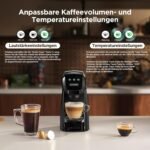 Warriors1 5 in 1 Multi Kapselmaschine für Nespresso OL, Dolce Gusto, Lavazza A Modo Mio, FAP Espresso Point Kapseln und Gemahlen Kaffee, 20 bars, 0,82 L, Automatische Kaffeemaschine für Zuhause & Büro