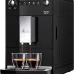 Melitta Purista - Kaffeevollautomat mit Lieblingskaffee-Funktion, Kaffeemaschine mit Mahlwerk und 3-stufig einstellbarer Kaffeestärke, für Kaffee und Espresso, schwarz