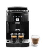 De’Longhi Magnifica S - Perfetto Kaffeevollautomat mit klassischem Milchaufschäumer, Espresso- und Cappuccino Kaffeemaschine, Bedienfeld mit Tasten, Schwarz (ECAM11.112.B)