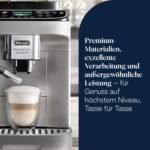 De’Longhi Magnifica Evo Next - Perfetto Kaffeevollautomat mit LatteCrema-Milchaufschäumer, 13 One-Touch-Getränke, Coffee- und Cappuccino Kaffeemaschine, farbiges Touch-Display, Titan (ECAM312.80.SB)