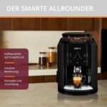 Krups EA8108 fully automatic coffee machine (automatic cleaning, 2-cup function, milk system with CappucinoPlus nozzle, 15 bar, coffee machine, espresso, coffee machine) black