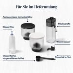 De’Longhi Rivelia - Perfetto Kaffeevollautomat mit LatteCrema-Milchaufschäumer, 16 One-Touch-Getränke, farbiges Touch-Display, austauschbare Bohnenbehälter, Weiß (EXAM440.55.W)